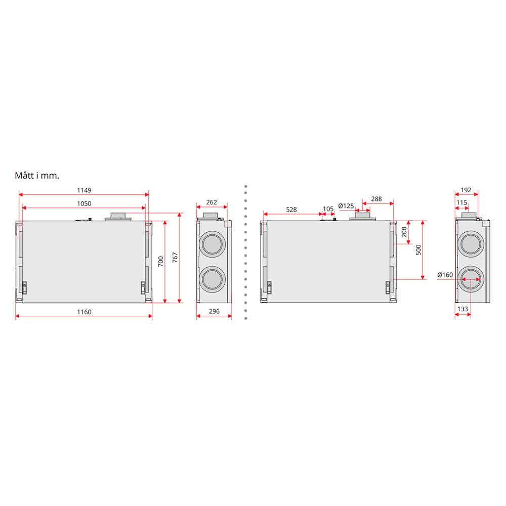 Flexit Nordic CL3 RER FTX-aggregat