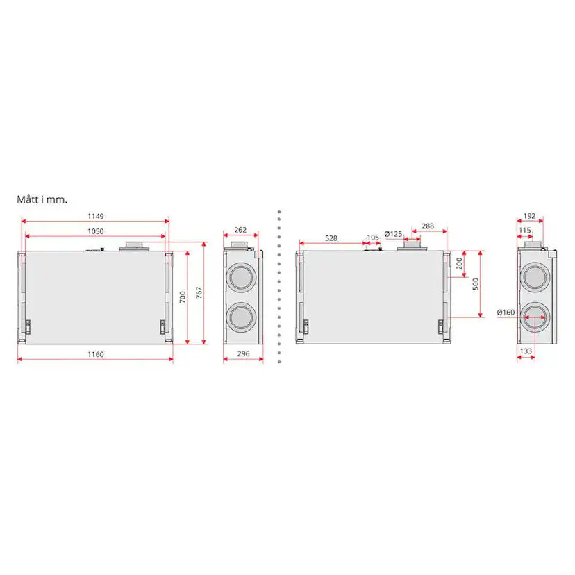 Flexit Nordic CL3 RER FTX-aggregat