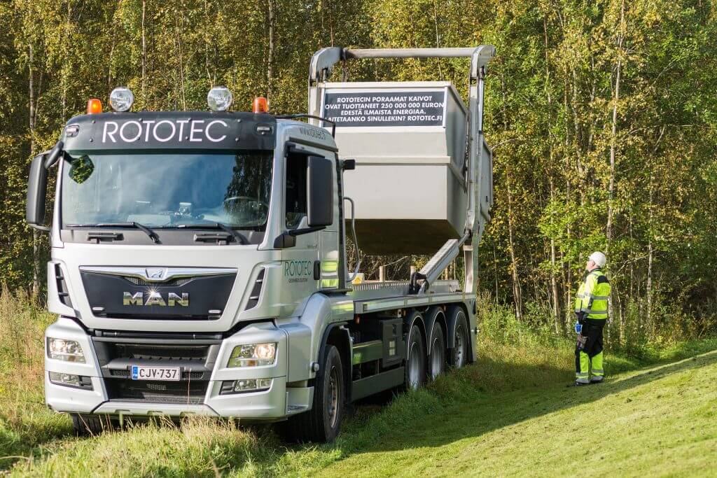 Container som används vid borrning.