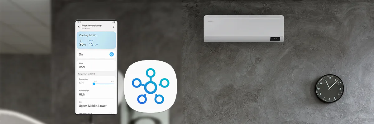 WiFi-styrning för Samsung luftvärmepump