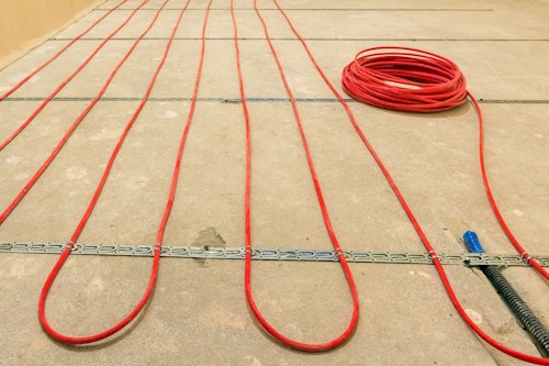 el-golvvärme på spånskiva