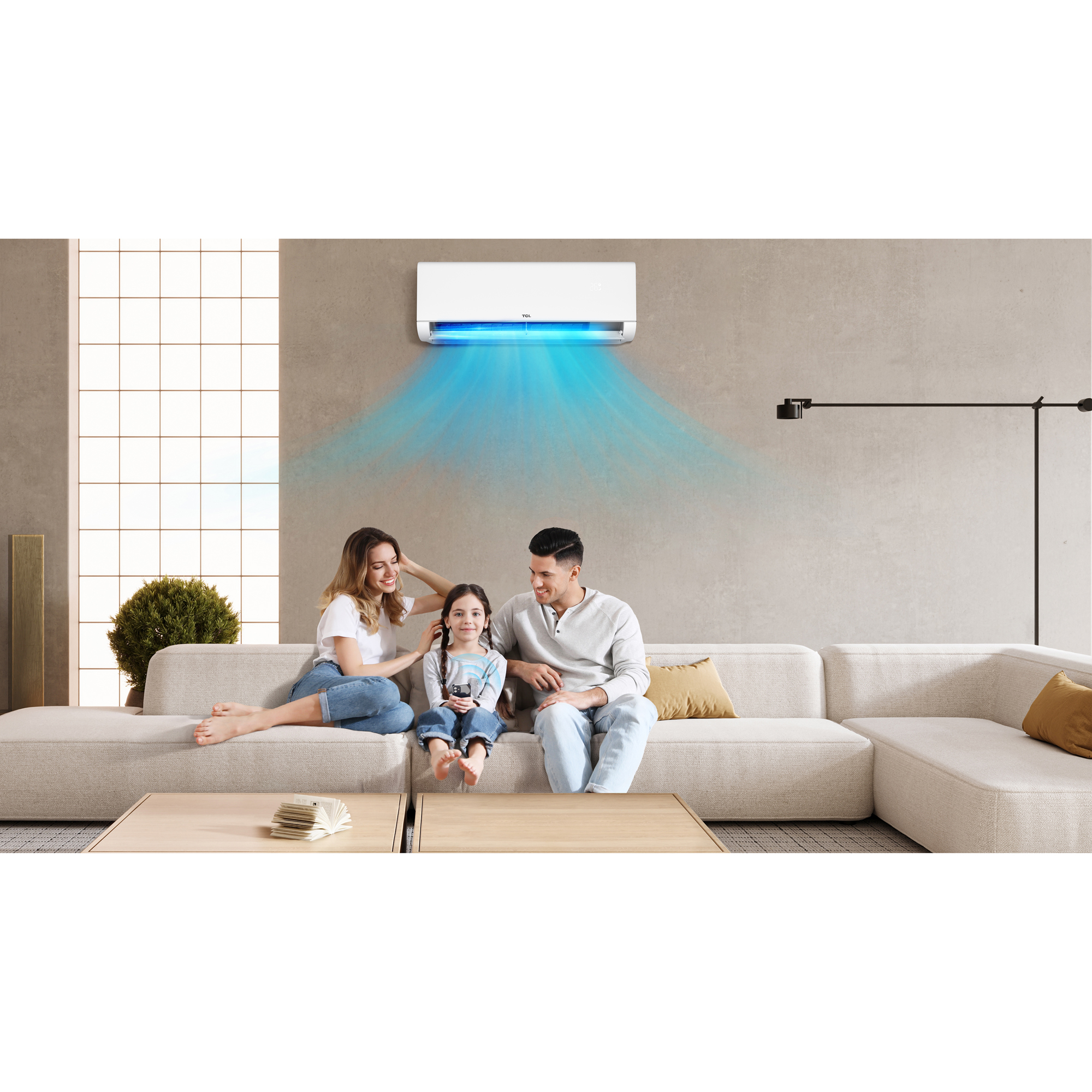 TCL BreezeIN 2.0 S12P9S1 P9 12K  AC och Underhållsvärme SCOP 4 Luftvärmepump