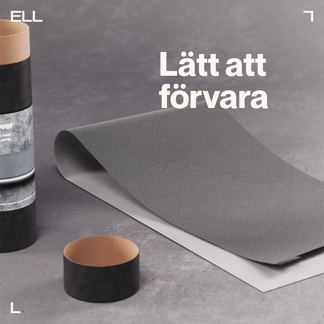 Tygfront ELL till Luftvärmepump Front