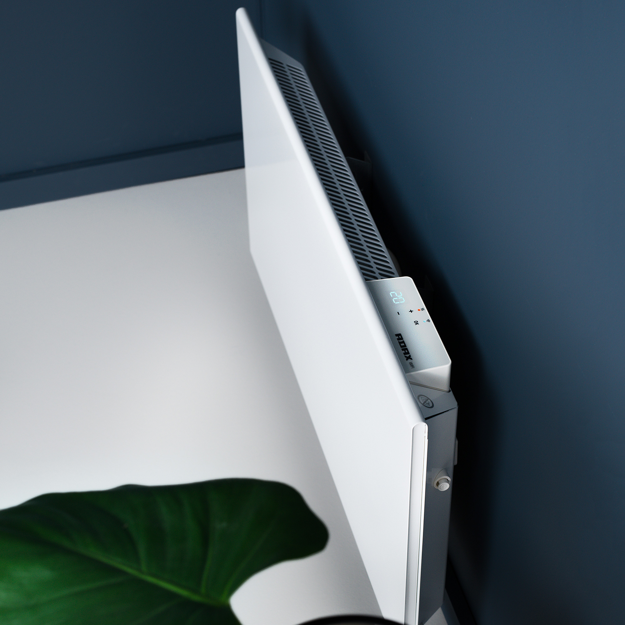 Elelement Adax Neo L WT WiFi Vit Höjd 210mm Djup 87mm 400V Fast installation Effekt: 1200 W