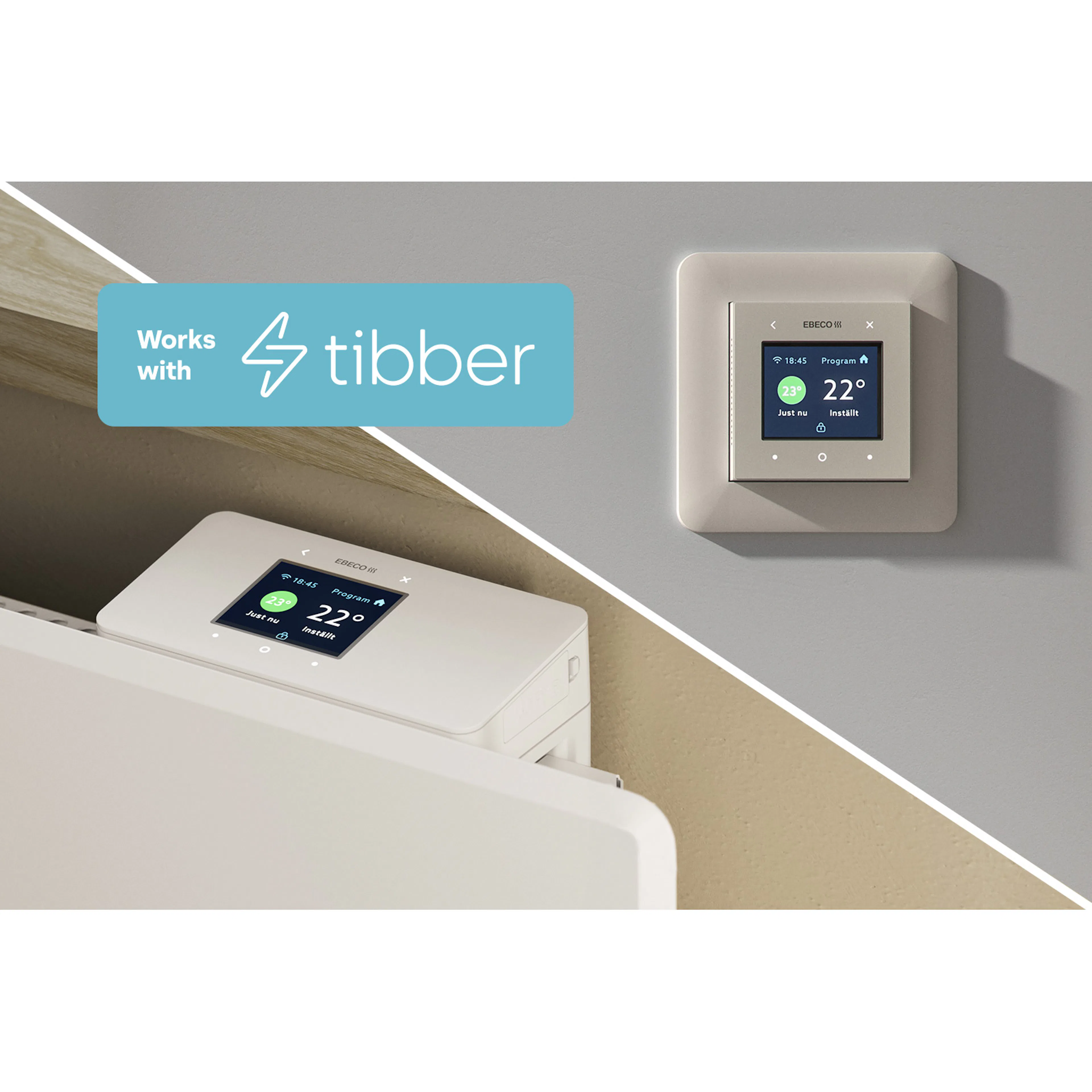 Termostat Ebeco EB-Therm 500 Wifi-Ansluten Golvvärmetermostat