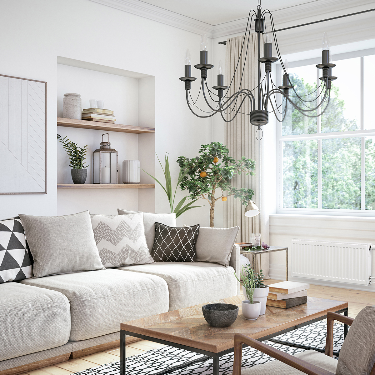 Vattenburet Element Watt Heating Integrerat