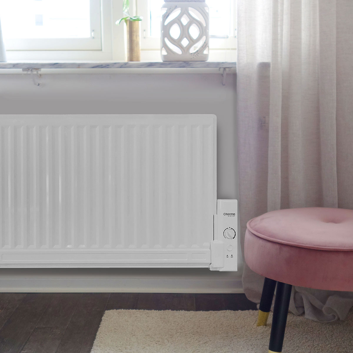 BIMETALLRADIATOR BASIC 230V 800W BxH: 940x555 mm