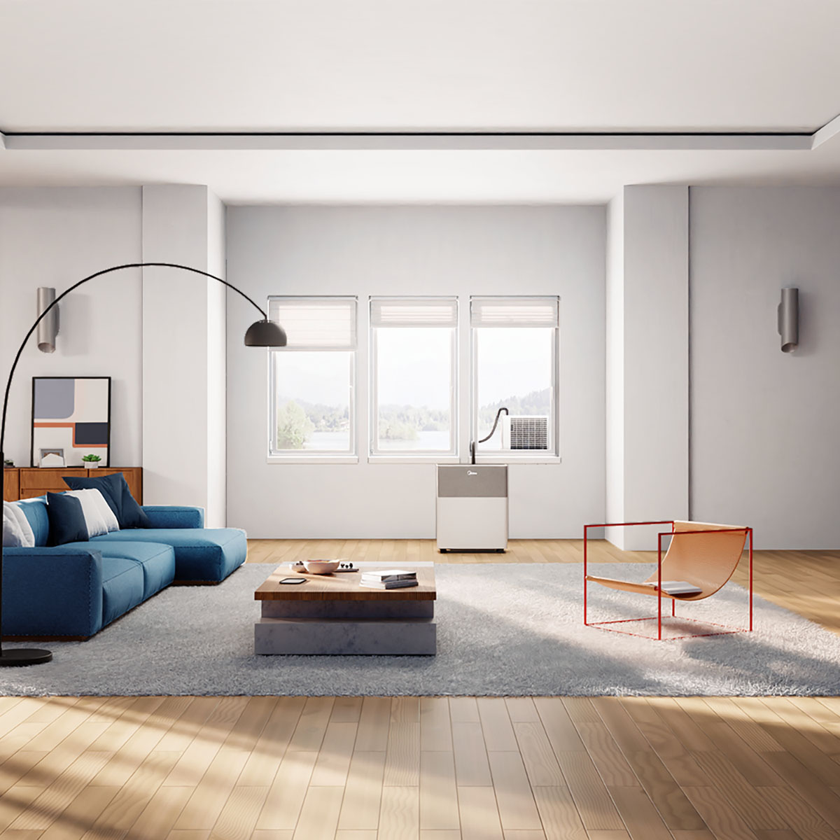 Midea PortaSplit Energisnål 4-i-1 Kylning och Uppvärmning Energieffektivitet A++ 12000BTU Portabel AC