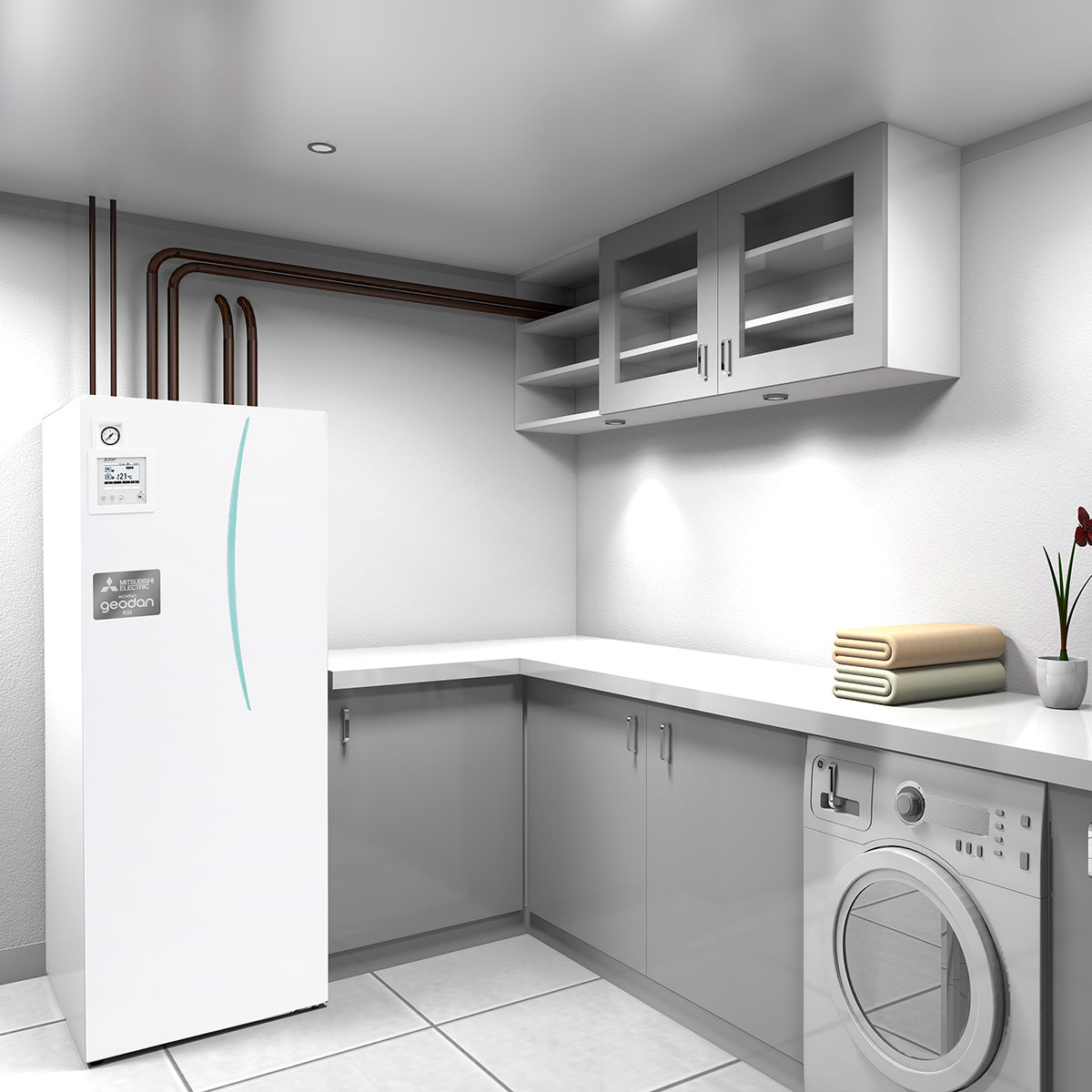 Mitsubishi Electric Geodan Bergvärmepump