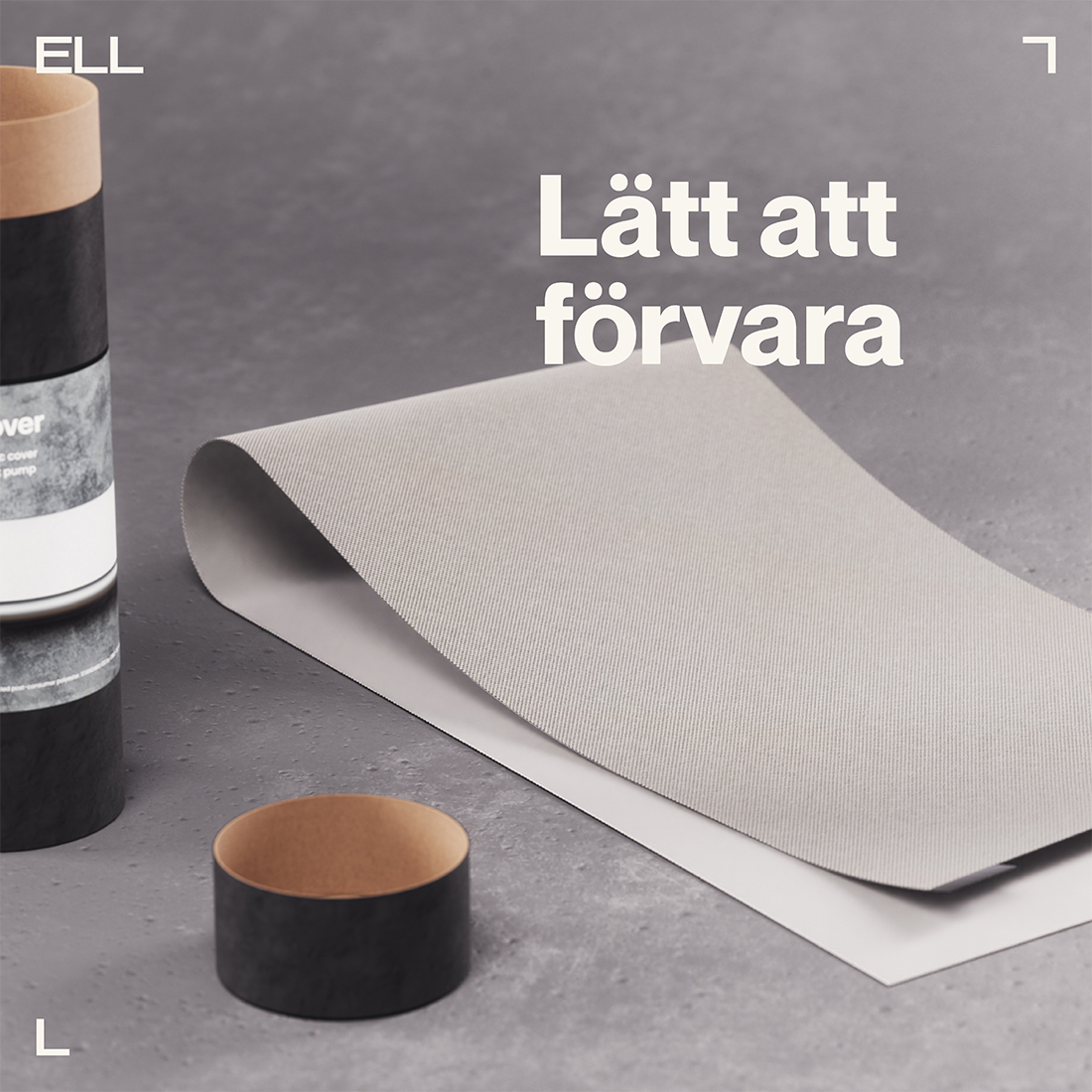 Tygfront ELL till Luftvärmepump Front
