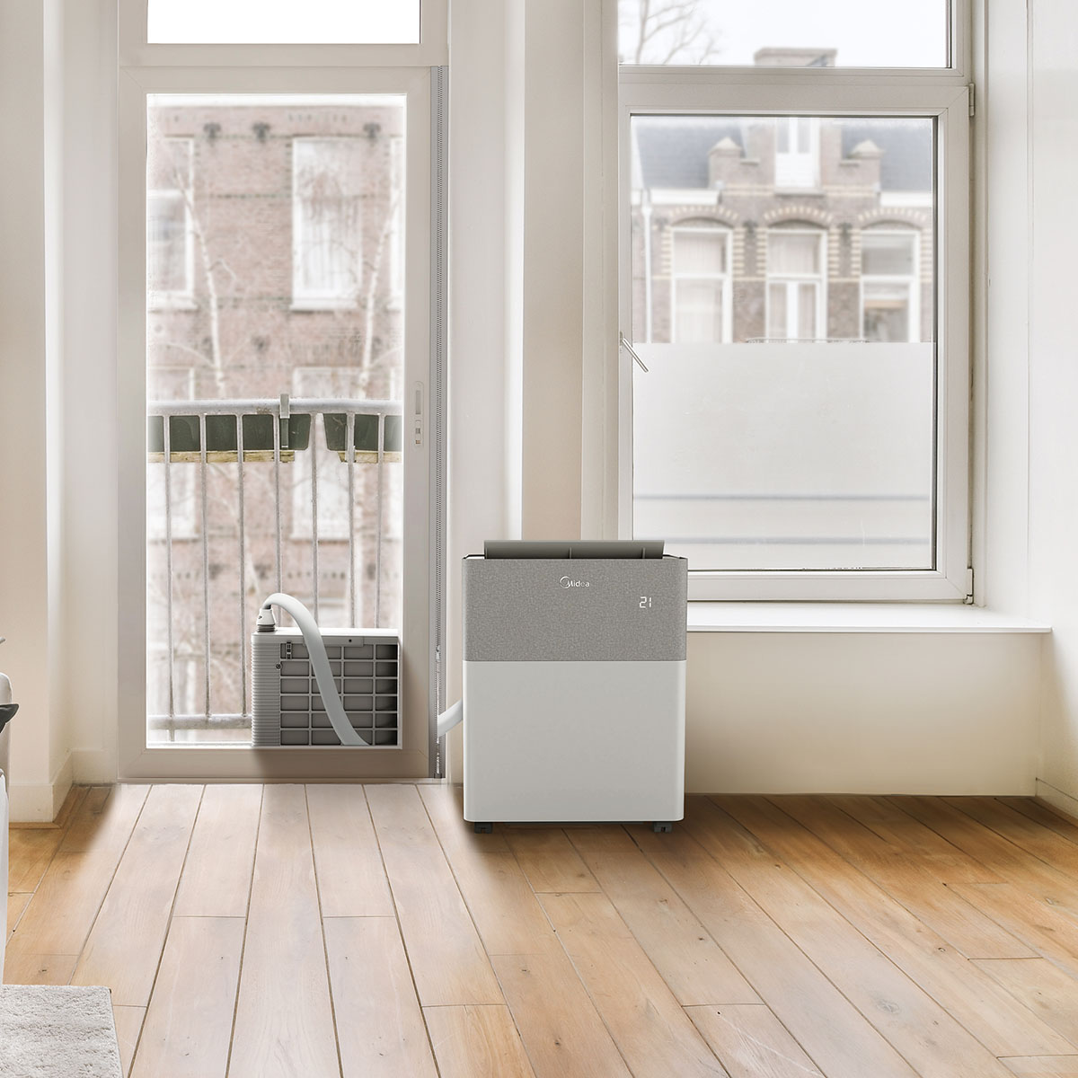 Portabel AC Midea PortaSplit Energisnål 4-i-1 Kylning och Uppvärmning