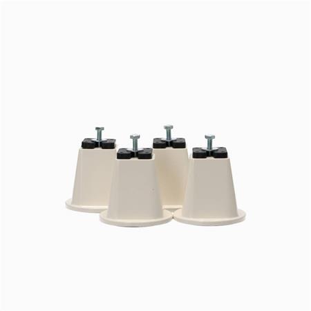Plastfötter Grøntklima Justerbara Vit 50 mm Bult