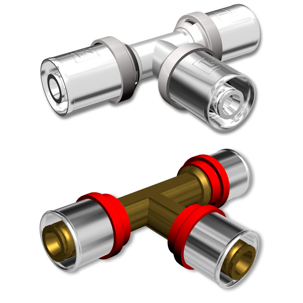 LK Systems Presskoppling T-koppling