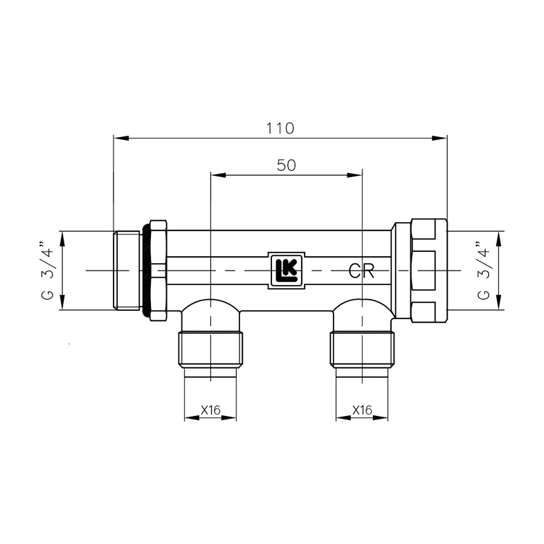LK Systems Fördelare UNI Pushfit