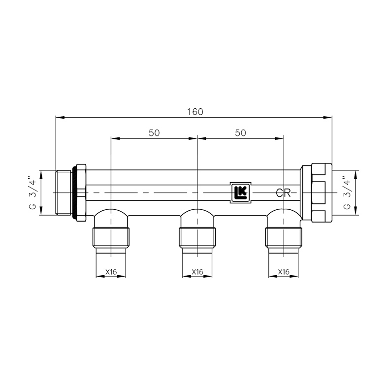 LK Systems Fördelare UNI Pushfit