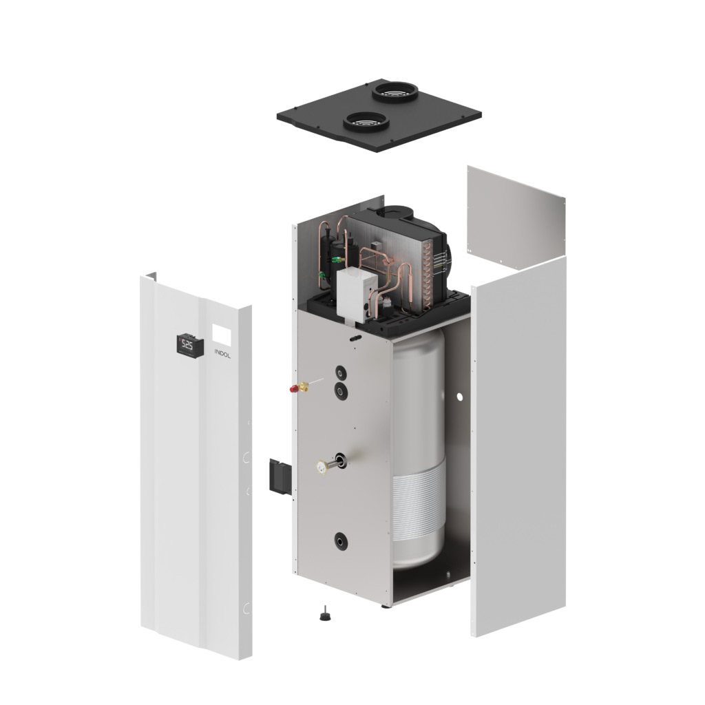 Värmepumpsberedare Indol EcoHeat 260FW4R2