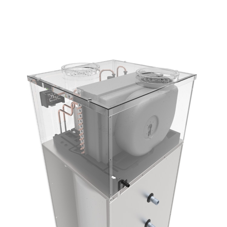 Värmepumpsberedare Indol EcoHeat 160FW4R2