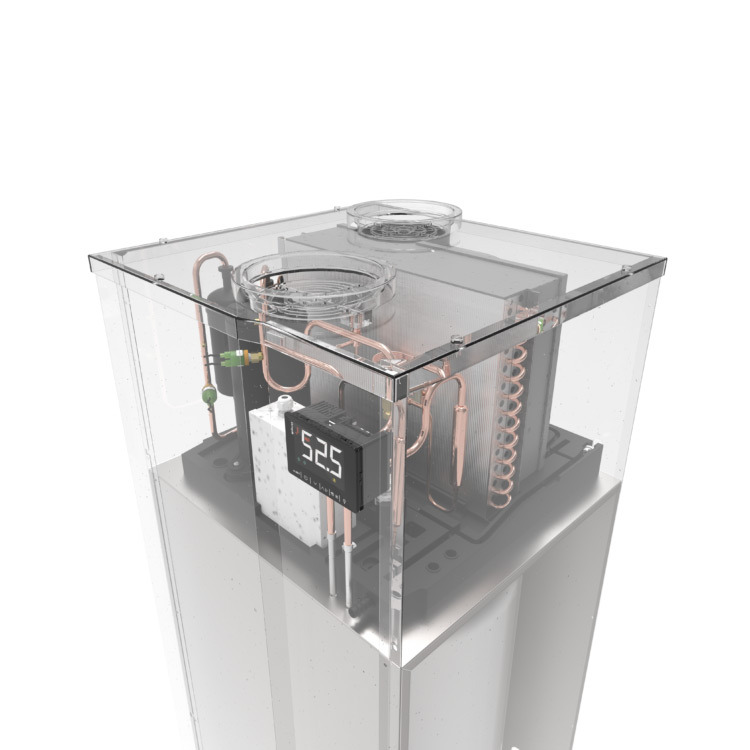 Värmepumpsberedare Indol EcoHeat 160FW4R2