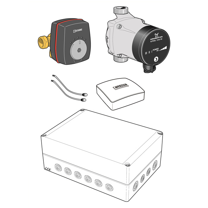 Nibe ECS 40 Shuntgrupp