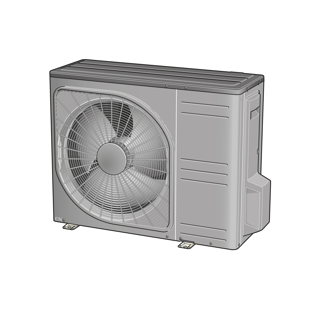 Luft-vattenvärmepump Nibe Split SVM S332-6/AMS 20-6