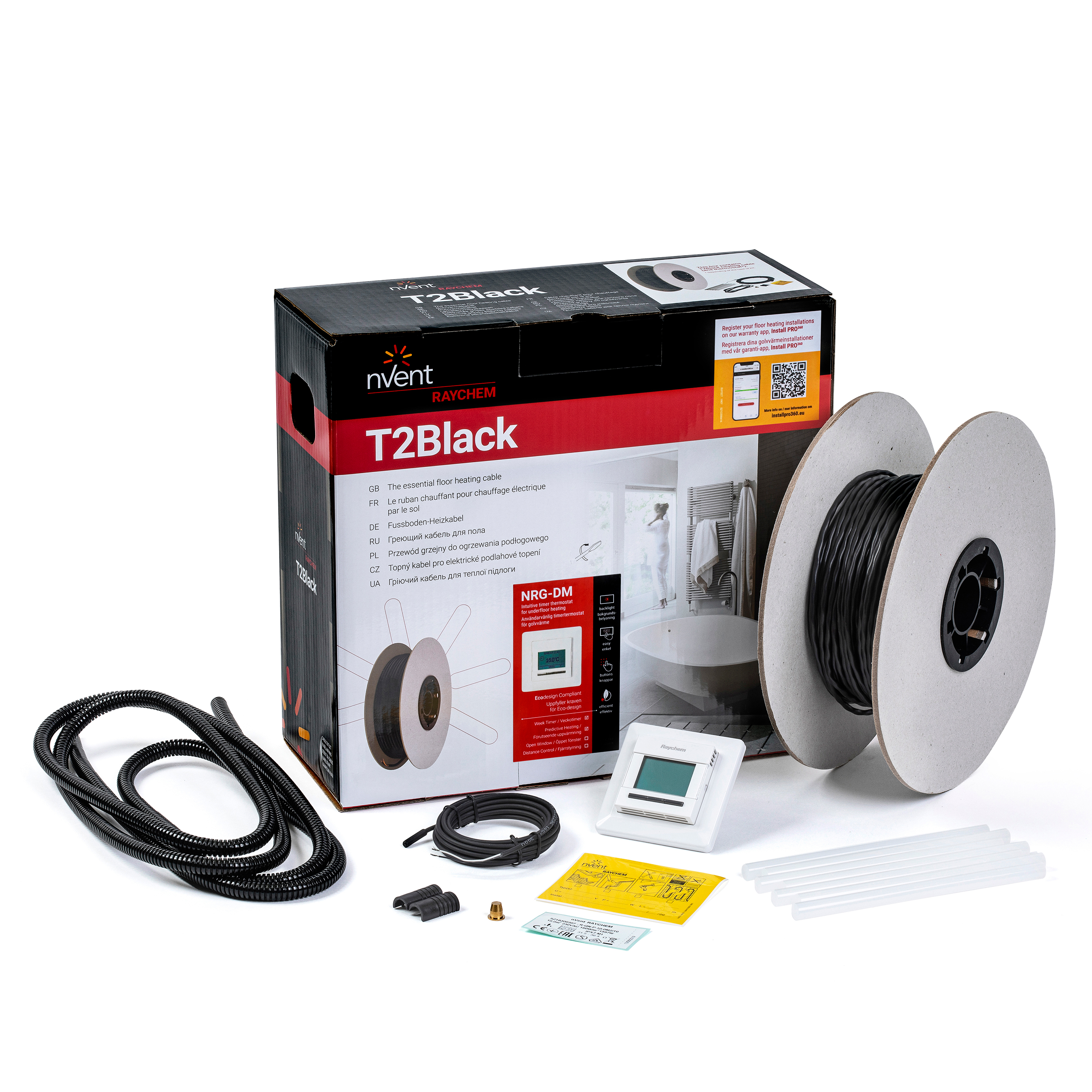 Golvvärme Raychem T2Black-12