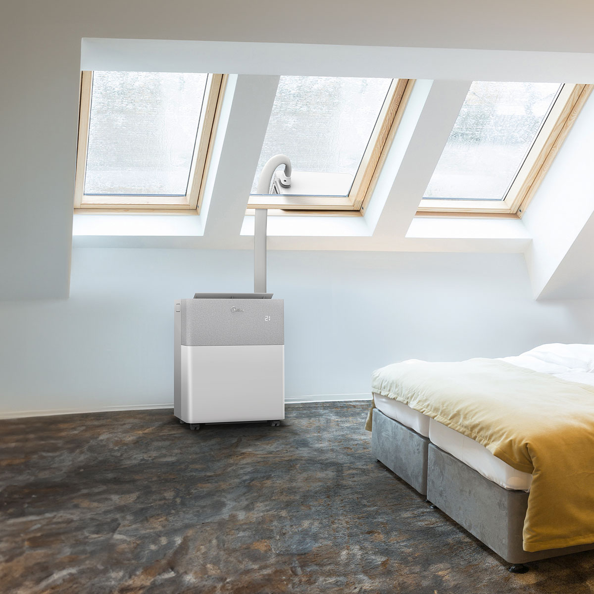 Portabel AC Midea PortaSplit Energisnål 4-i-1 Kylning och Uppvärmning