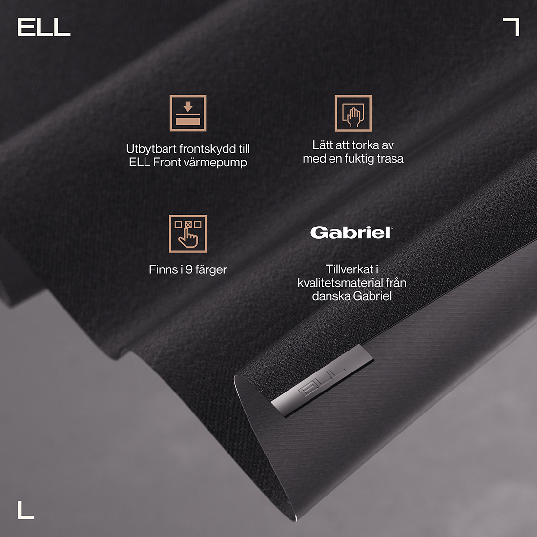 Tygfront ELL till Värmepump Front