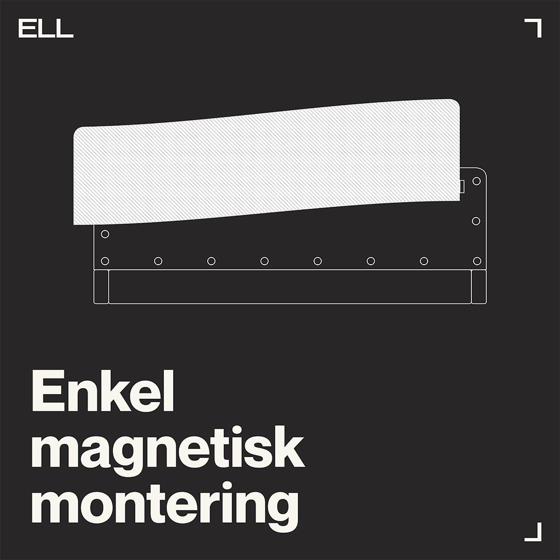 Tygfront ELL till Luftvärmepump Front
