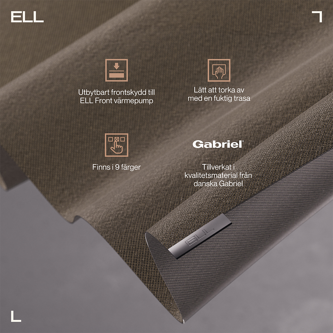 Tygfront ELL till Värmepump Front