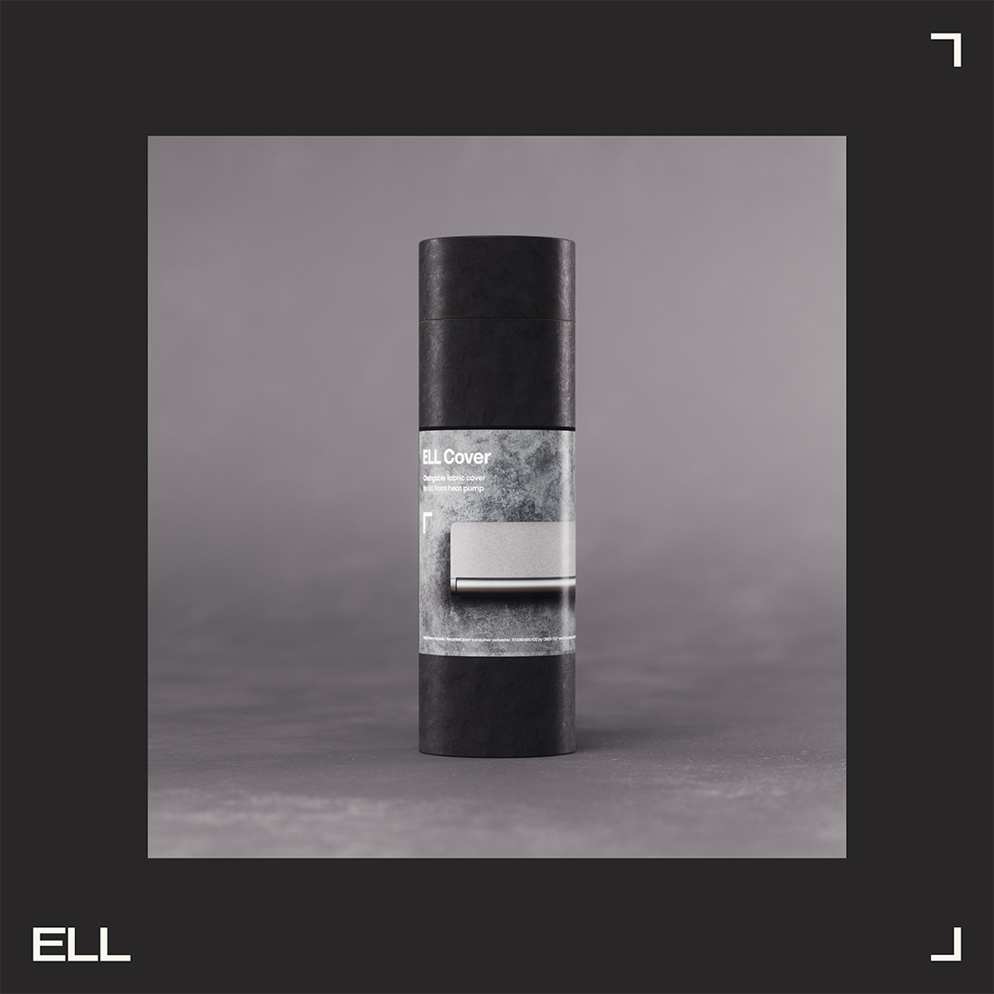 Tygfront ELL till Luftvärmepump Front