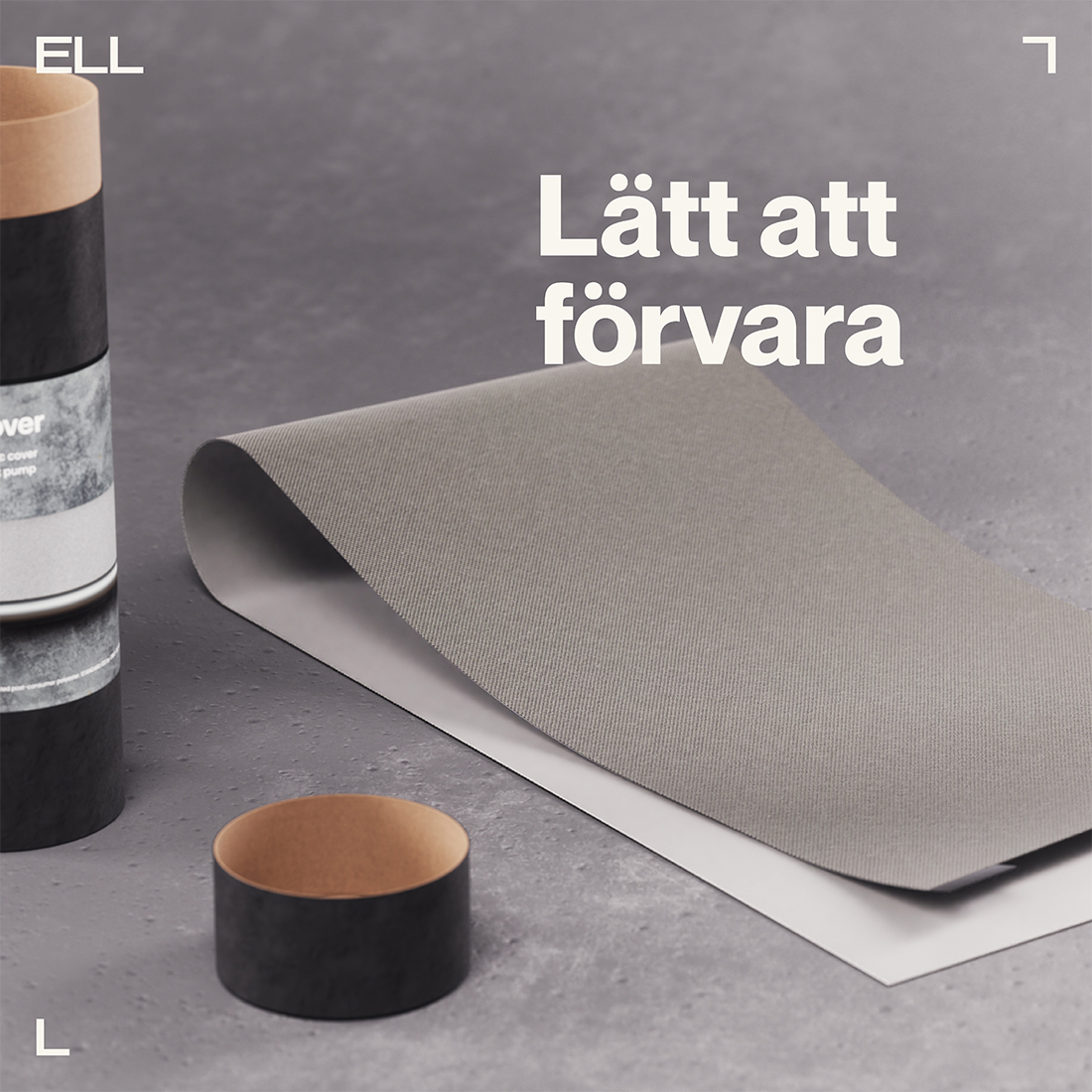 Tygfront ELL till Luftvärmepump Front