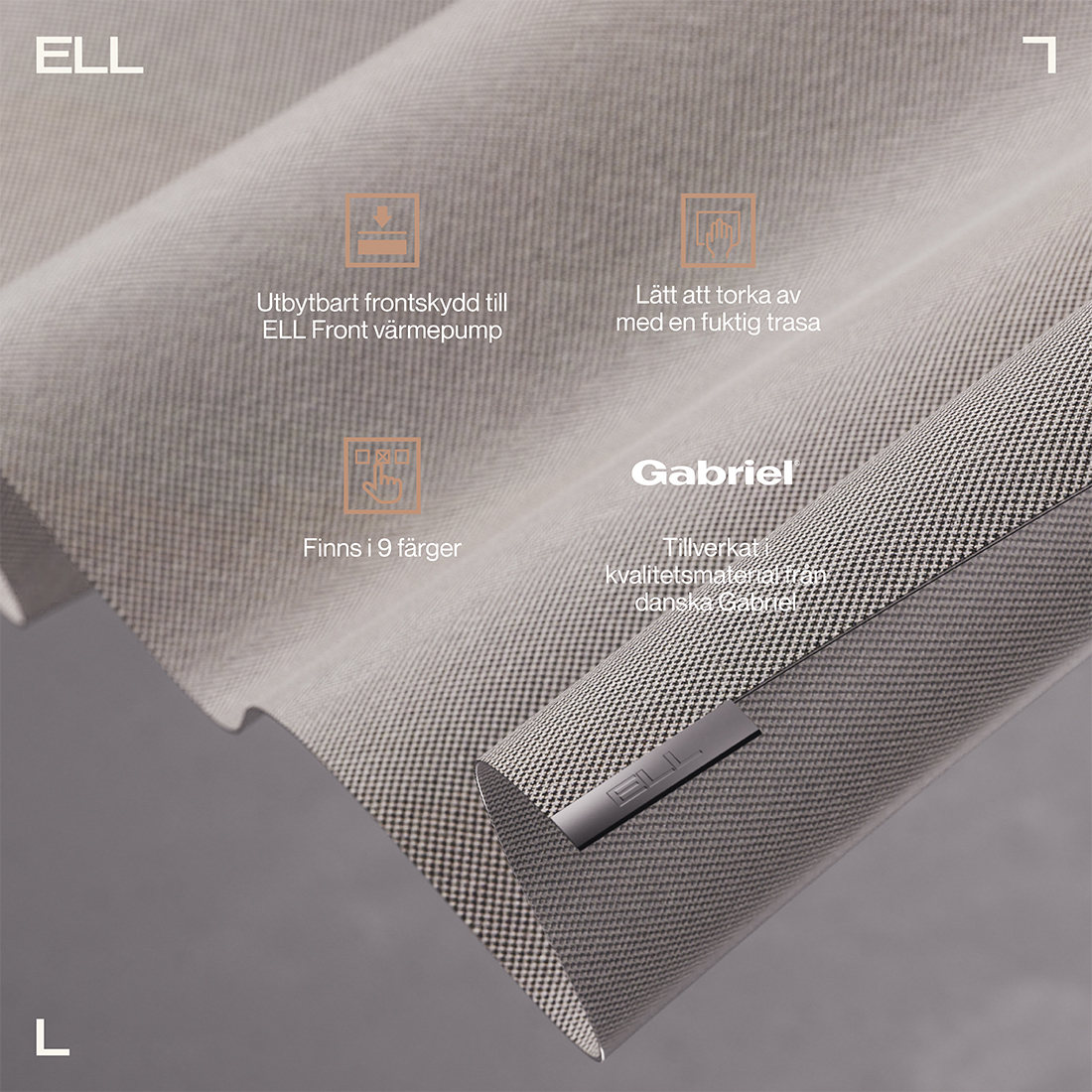 Tygfront ELL till Värmepump Front