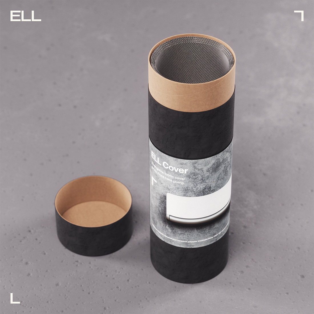 Tygfront ELL till Värmepump Front