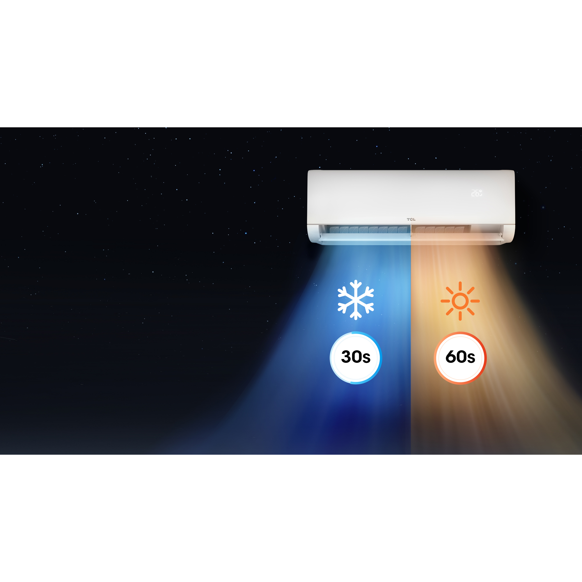 Luftvärmepump TCL S09P9S1 P9 9K Värme/Kyla