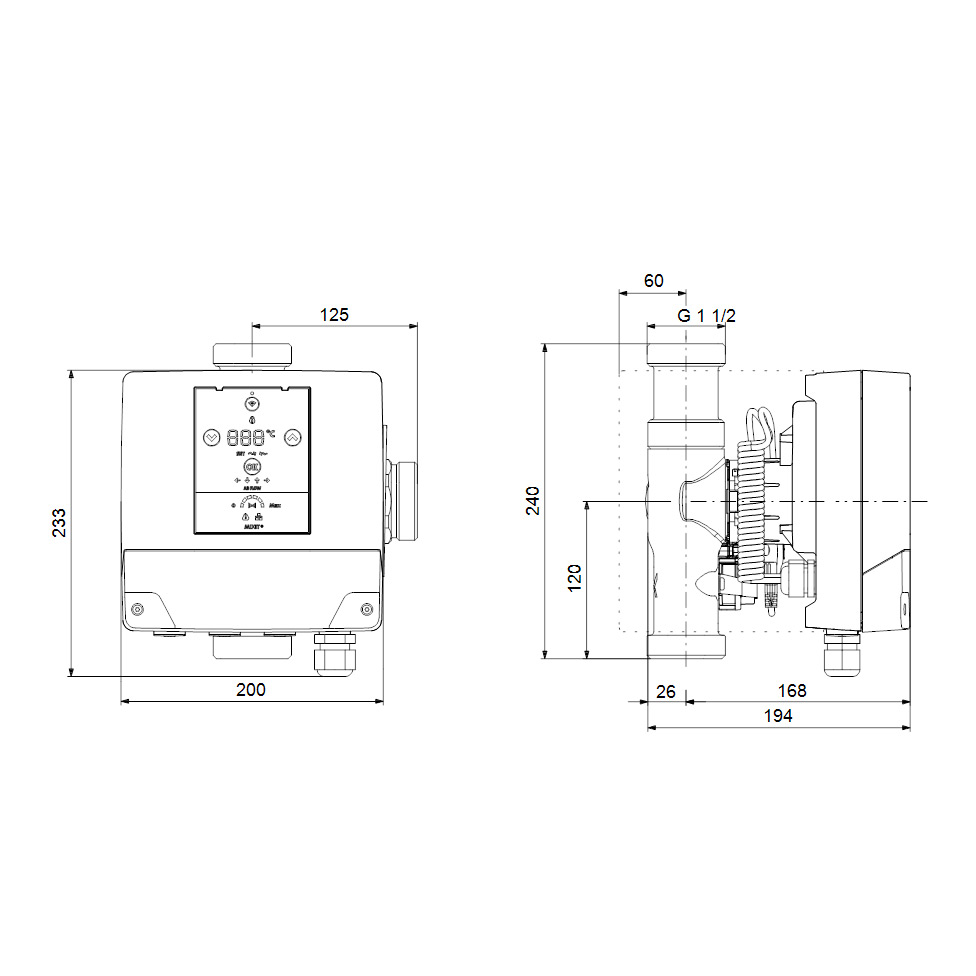 Grundfos Shuntgrupp MIXIT DYNAMIC 25-6.3 NRV