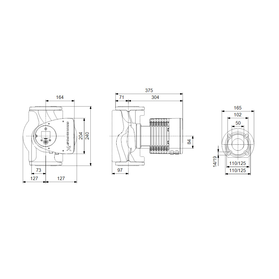 Grundfos Cirkulationspump Magna3 F