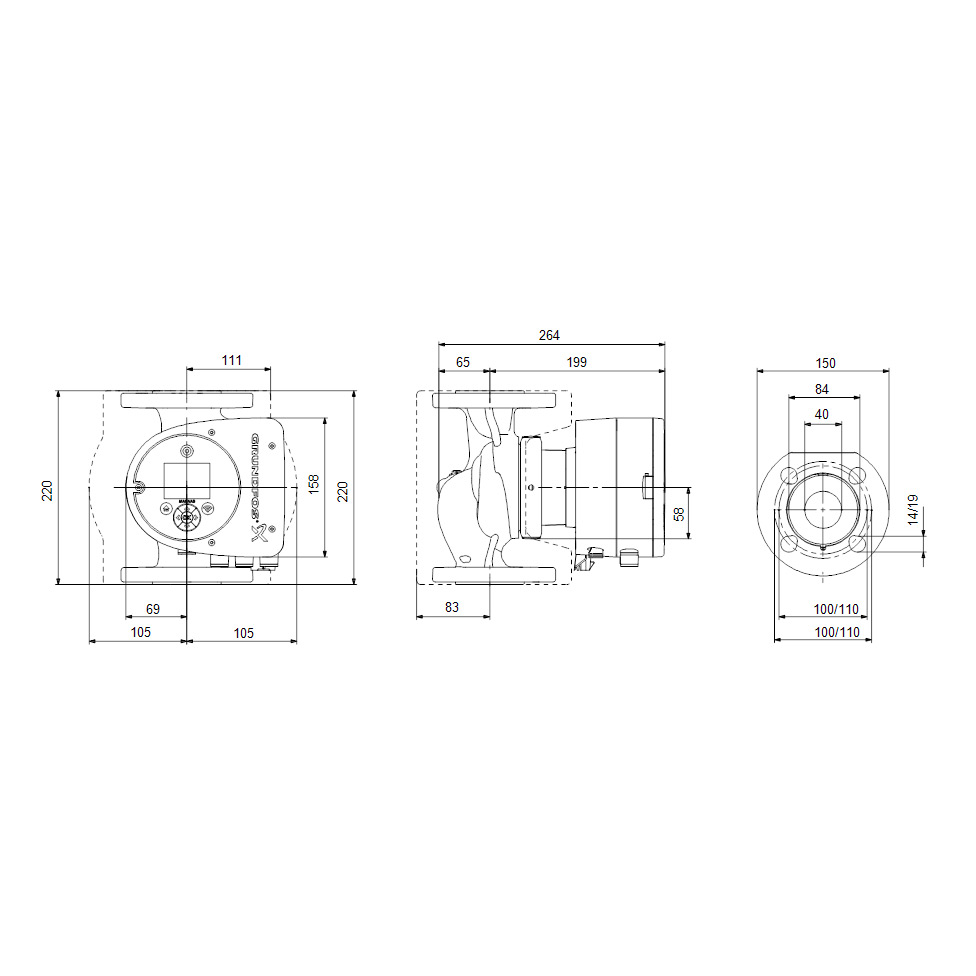 Grundfos Cirkulationspump Magna3 F