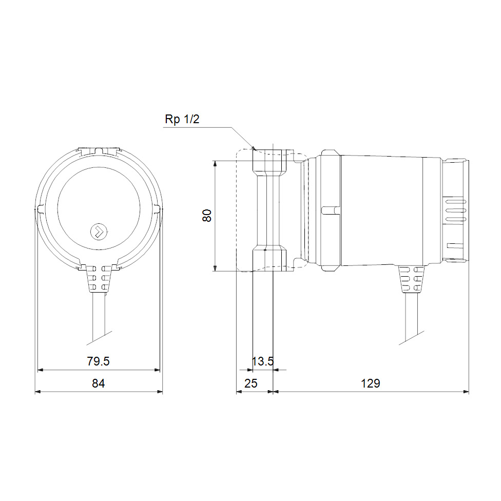 Grundfos Tappvarmvattenpump Comfort UP15-14BA PM