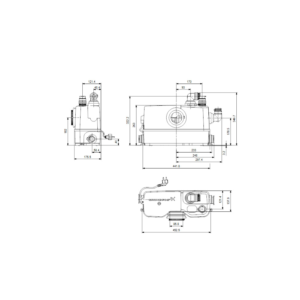 Grundfos Avloppspump Sololift2 WC-3