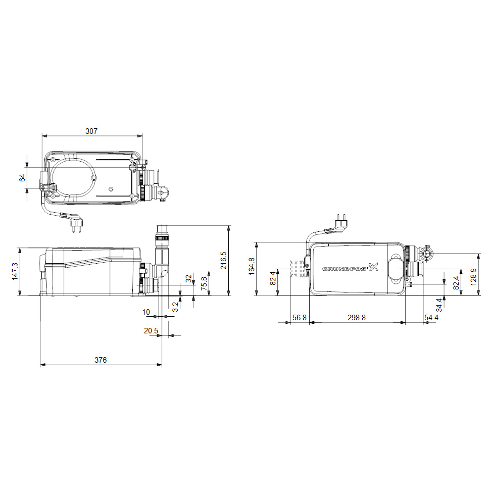Grundfos Avloppspump Sololift2 D-2