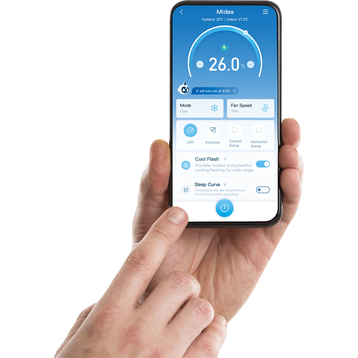 Portabel AC Midea PortaSplit Energisnål 4-i-1 Kylning och Uppvärmning