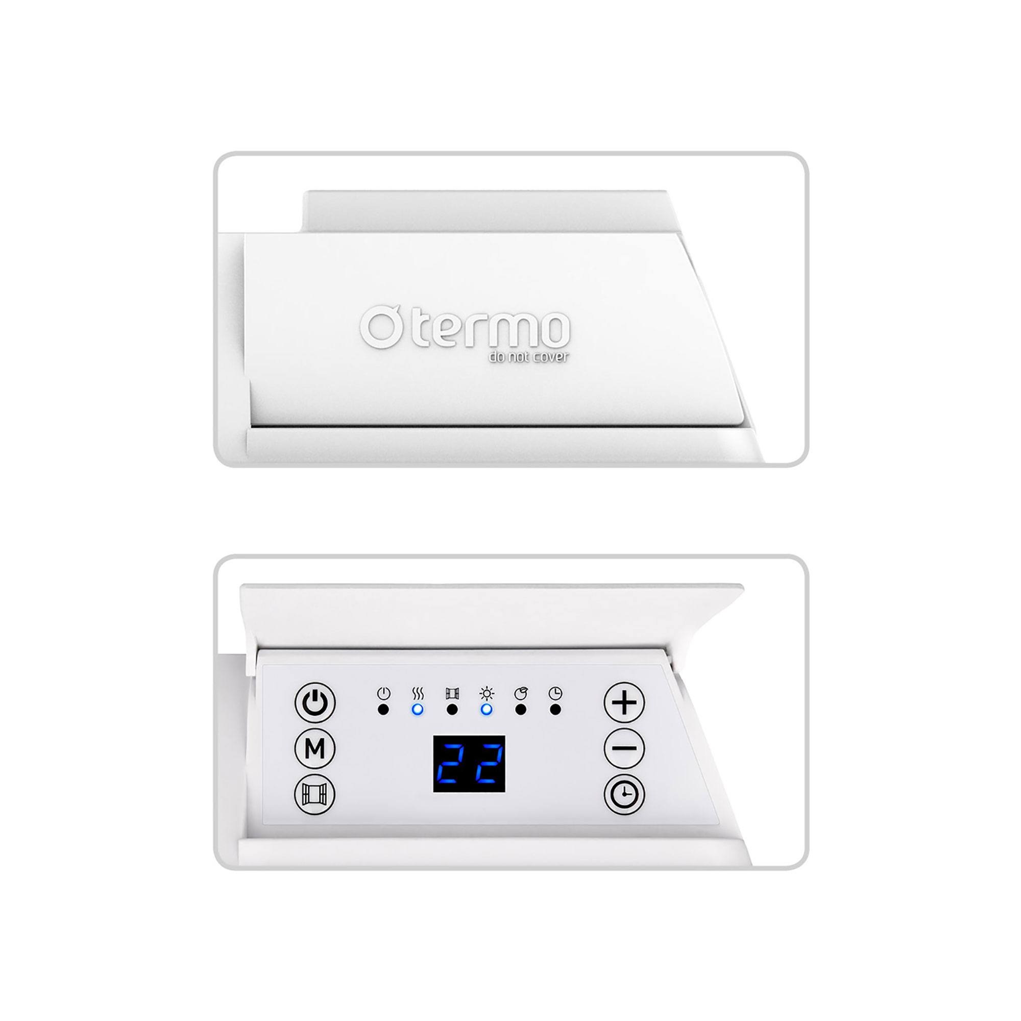 Elelement Termo STEEL Vit Plåtfront